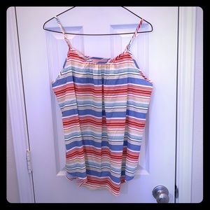 blue red striped tank size Medium 8